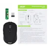 Мышь Acer OMR050 черный оптическая (1600dpi) беспроводная BT/Radio USB (6but)