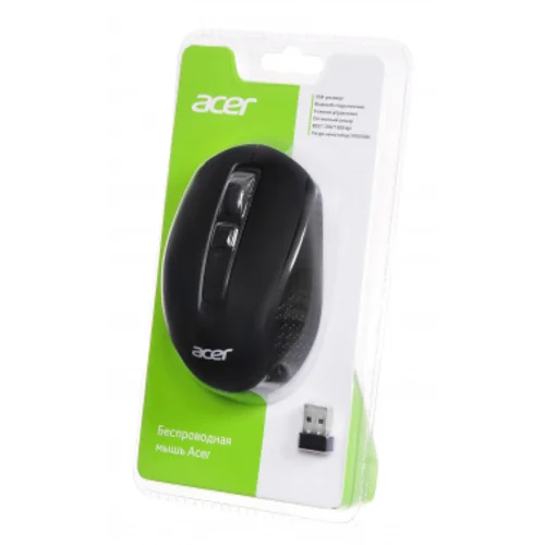 Мышь Acer OMR070 черный оптическая (1600dpi) беспроводная BT/Radio USB для ноутбука (6but)