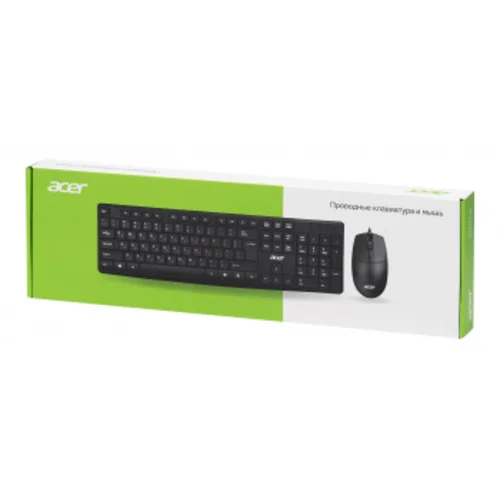 Клавиатура + мышь Acer OMW141 клав:черный мышь:черный USB (ZL.MCEEE.01M)