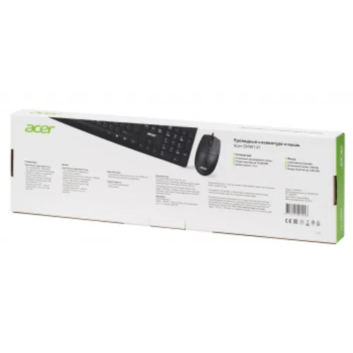 Клавиатура + мышь Acer OMW141 клав:черный мышь:черный USB (ZL.MCEEE.01M)