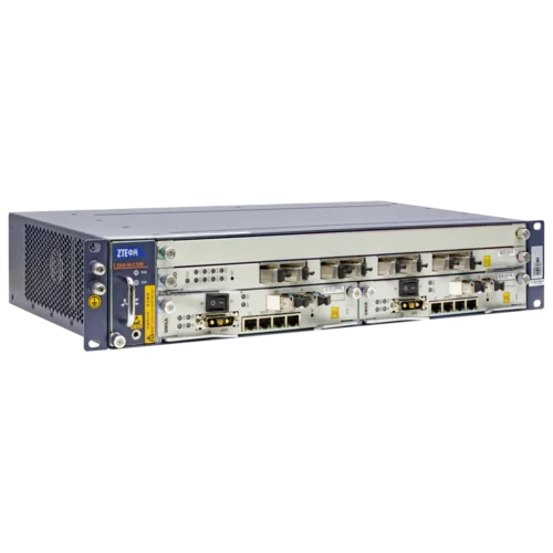 2RU шасси ZTE OLT GPON 10G, 2 слота для установки интерфейсных модулей, 8 GPON портов, DC