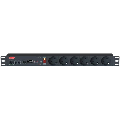 Блок розеток интеллектуальный: Ethernet, 1U 19", 230V, 15A, in: Schuko, out: (6) Schuko