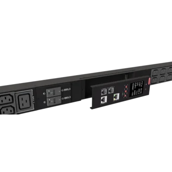 Блок розеток интеллектуальный iPDU-6021: ZeroUnit, 400V, 16А, in IEC60309 3P+N+E, out (6) C19; (36) C13 без фиксации