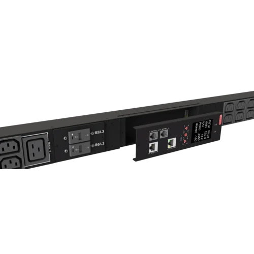 Блок розеток интеллектуальный iPDU-6031: ZeroUnit, 400V, 32А, in IEC60309 3P+N+E, out (6) C19; (36) C13 без фиксации