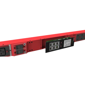 Блок розеток интеллектуальный: Ethernet, 0U, 400V, (3) 32A, in: IEC309, out: (6) C19; (18) C13 с фиксацией кабелей