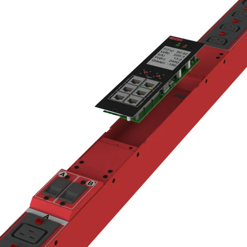 Блок розеток интеллектуальный: Ethernet, 0U, 400V, (3) 32A, in: IEC309, out: (6) C19; (18) C13 с фиксацией кабелей