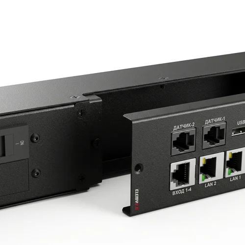 Блок розеток интеллектуальный iPDU-9122: ZeroUnit, 400V, 16А, in IEC60309 3P+N+E, out (3) C19; (27) C13 с фиксацией