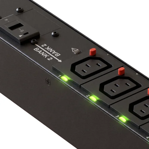 Блок розеток интеллектуальный iPDU-9122: ZeroUnit, 400V, 16А, in IEC60309 3P+N+E, out (3) C19; (27) C13 с фиксацией