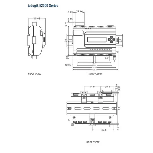 Устройство ввода/вывода, модуль ioLogik E2210 Ethernet 12 DI, 8 DO, MOXA