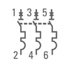 Выключатель автоматический модульный 3п B 32А 4.5кА ВА 47-63 PROxima EKF mcb4763-3-32B-pro