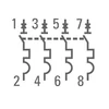 Выключатель автоматический модульный 4п C 10А 4.5кА ВА 47-63 PROxima EKF mcb4763-4-10C-pro