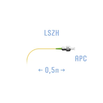 Пигтейл FC/APC SM (0.9) 0,5 m
