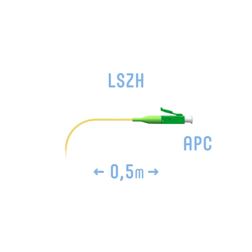 Пигтейл LC/APC SM (0.9) 0,5 m
