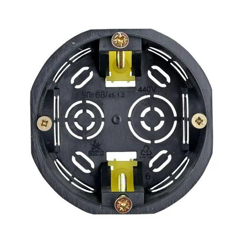 Коробка установочная КМП-020-011 для полых стен 71х45 полипропилен пласт. лапки IP30 черн. EKF plc-k