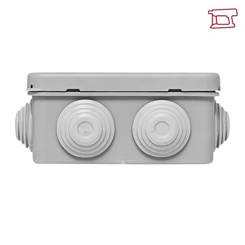 Коробка распаячная КМР-030-031 с крышкой наружная 85х85х40 8 мембранных вводов IP55 EKF plc-kmr-030-