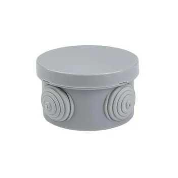 Коробка распаячная КМР-040-038 наружная с крышкой 65х40 АБС 4 мембранных ввода IP54 EKF plc-kmr-040-