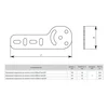 Соединитель для лестн. лотка шарнирный H=100мм 2мм EKF sHlt1002