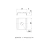 Пластина STRUT 1 отверстие EKF stp1
