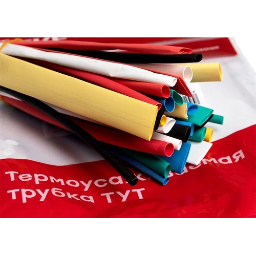Набор трубок термоусадочных ТУТ 3/1.5; 4/2; 5/2.5; 6/3; 8/4 (6 цветов по 5шт 100мм) PROxima EKF tut-