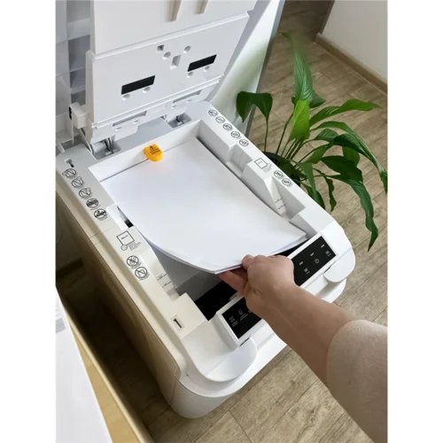 Уничтожитель документов ГЕЛЕОС АП37-5, DIN P-5 (5 ур-нь секр.), фрагмент 1,9х12мм, АВТОПОДАЧА 220 лист (70г/м2), пл.карты/скрепки/скобы, 37 литров