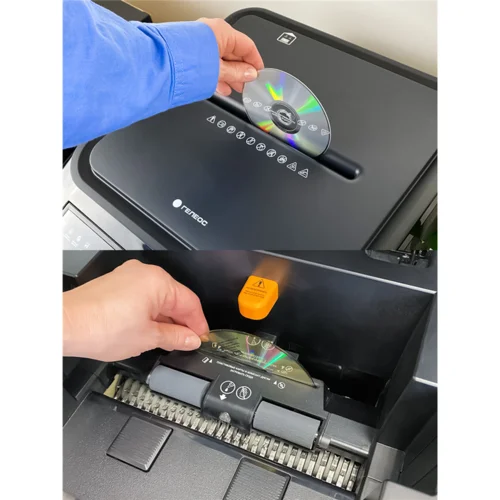 Уничтожитель документов ГЕЛЕОС АП55-4, DIN P-4 (4 ур-нь секр.), фрагмент 3,9х12мм, АВТОПОДАЧА 400 лист (70г/м2), пл.карты/скрепки/скобы, 55 литров