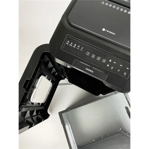 Уничтожитель документов ГЕЛЕОС АП55-4, DIN P-4 (4 ур-нь секр.), фрагмент 3,9х12мм, АВТОПОДАЧА 400 лист (70г/м2), пл.карты/скрепки/скобы, 55 литров