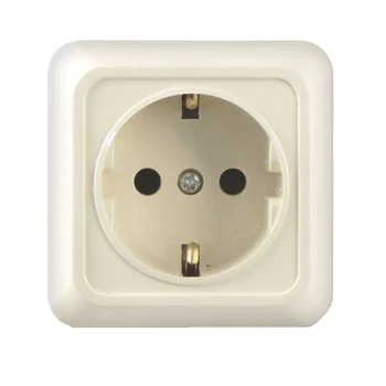 Розетка 1-м ОП Олимп 16А IP20 с заземл. сл. кость UNIVersal Б-О0028