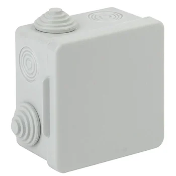 Коробка распаячная ОП КОР 80х80х50мм с гермовводами 7 входов IP54 Эра Б0037443