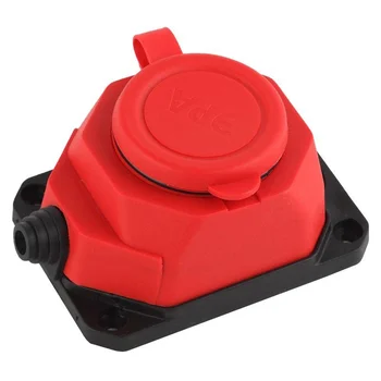 Колодка удлинителя 1-м с заземл. 16А IP44 K-1e-RED-IP44 каучук красн. Эра Б0044550