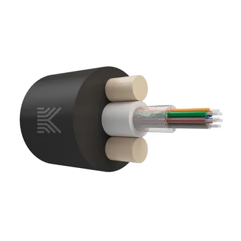 Дроп-кабель круглый, с центральной трубкой, усилен стеклопрутками, 8 волокон, SM 9/125, G.657.A1, полиэтилен, 3 кН