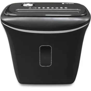 Уничтожитель документов ГЕЛЕОС УД14-4, DIN P-4 (4 ур-нь секр.), фрагмент 3,9х30мм, 6-8 лист (70г/м2), пл. карты/скобы, 14 литров